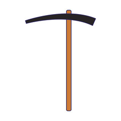 axe tool icon, colorful design
