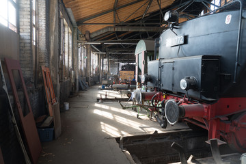 Werkstatt zur Restauration von Dampfloks