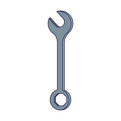 wrench tool icon, colorful design