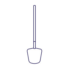 shovel tool icon, flat design