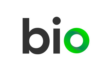 Bio label - lettering for Food or Eco Products in market. Vector illustration on white isolated.