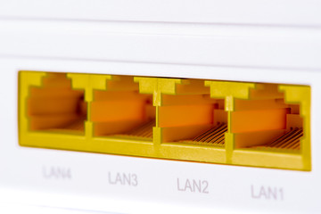 Macro of LAN ethernet port on router