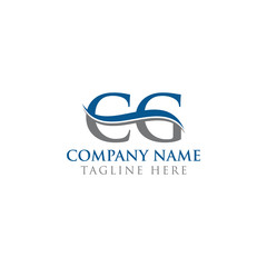 Initial CG Letter Logo With water wave Business Typography Vector Template. Creative Abstract Letter CG Logo Design.
