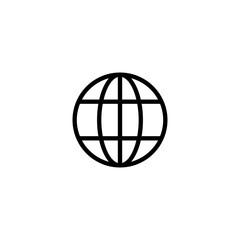 Website online internet icon vector global url. Web url icon