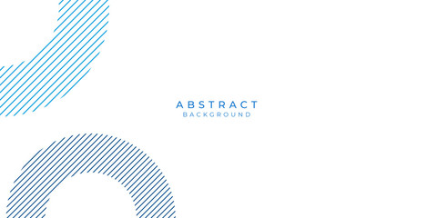 Simple blue line white abstract background for presentation design.