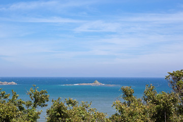 笠沙町片浦周辺の海岸線