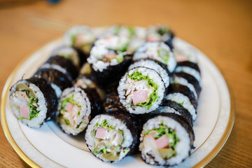 Korean roll rice