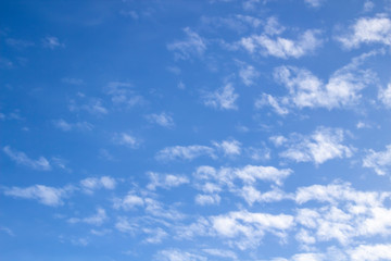 Cloud in the blue sky. A beautiful clouds against the blue sky background. Beautiful cloud pattern in the sky.