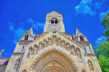 Architecture in the city park of Budapest, Hungary.