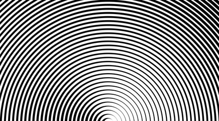 Optical illusion circle art abstract vector stripped background.