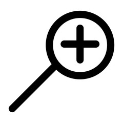 Fototapeta premium search magnifying glass isolated icon