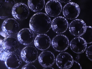 bubbles made from water and oil mixed