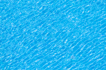 Blue color of wave and reflection