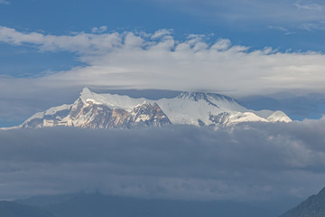 Fototapeta na wymiar Annapurna II Himalya Peak Nepal
