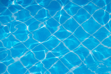 Reflect the waves and in the blue pool background