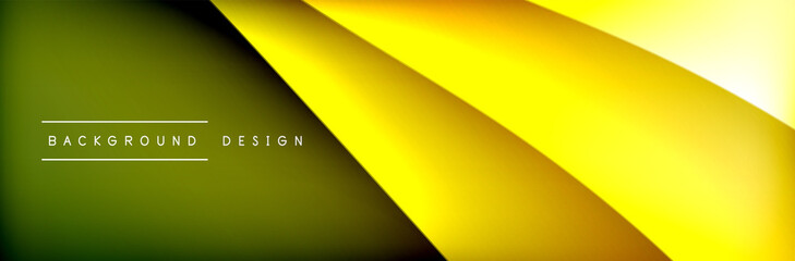 Obraz premium Flowing waves with 3d shadow effects and fluid gradients. Dynamic trendy abstract background. Vector Illustration