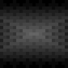 Black rectangles and squares repeat pattern background. Abstract geometric dark background vector.
