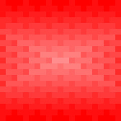 Red rectangles and squares repeat pattern background. Abstract 3D geometric background vector.