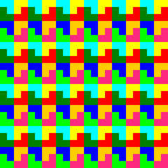 Abstract A or Y logo repeat pattern seamless background. 3D colorful geometric pattern background vector.