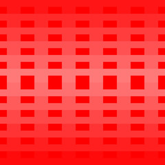 3D red geometric shape repeat pattern on red background vector.