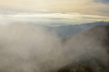 Mountain cloud landscape-Taiping Mountain in Yilan County, Taiwan.