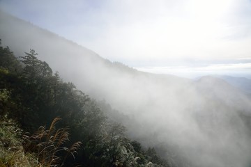 Mountain cloud landscape-Taiping Mountain in Yilan County, Taiwan.