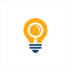 search idea lamp logo design
