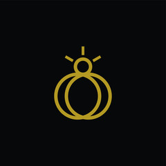 Double Ring Logo Vector Icon Template Design Premium  download