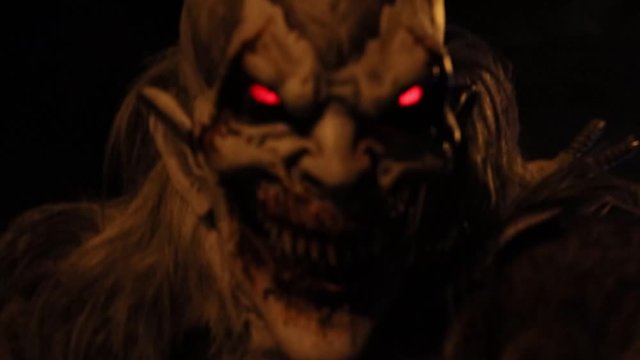 Red eyes Krampus Mask - City Center Parade