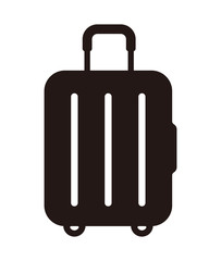 Travel bag, suitcase, vacation vector icon illustration