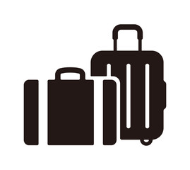 Travel bag, suitcase, vacation vector icon illustration