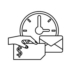 envelope mail with watch postal service