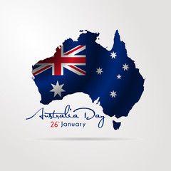 Australia's day background simple design 