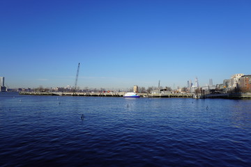 Obraz premium new york city hudson river park
