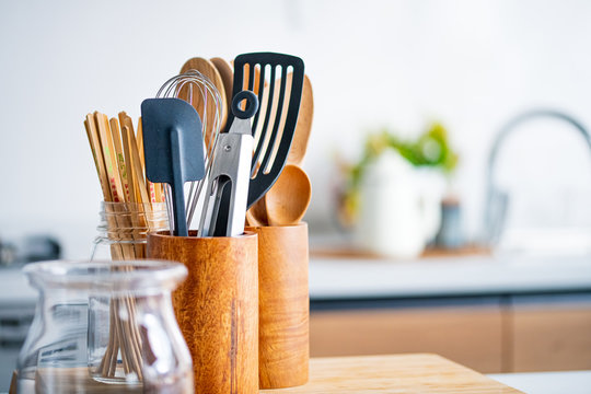 Cooking utensils.Modern kitchen image.
