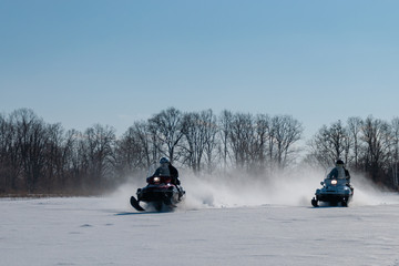 Winter outdoors activities, active rest and travel