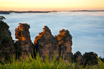Sunset Three Sisters Blue Mountains
