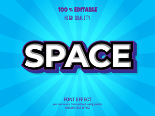 Modern 3d text effect, editable font effect