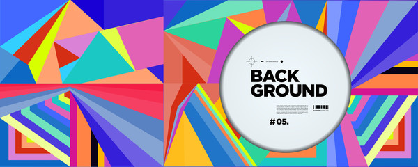 Colorful Abstract Banner Template with Dummy Text for Web Design, Landing page, social media story, and Print Material.