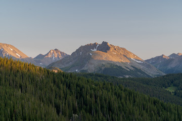 Sunset at the Holy Cross Wilderness in Central Colorado