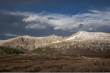 Storm Clouds roll over Mount Bierstadt at Guanella Pass