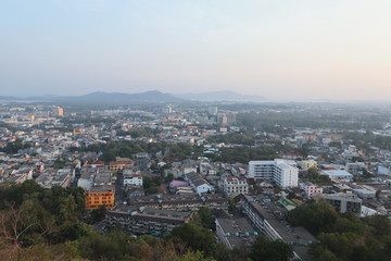 Fototapeta na wymiar panoramic view of the Phuket Town