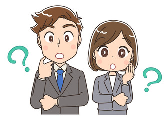 Fototapeta premium 仕事 転職 ビジネス イラスト 人物