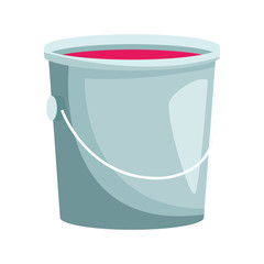 bucket of paint icon, colorful design