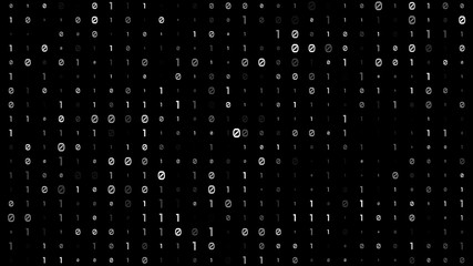 Naklejka na ściany i meble Twinkle technology Binary code on background
