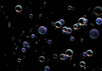Bubbles Photo Overlays, Use screen mode.