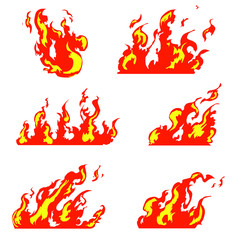 Red Fire Ball Vector