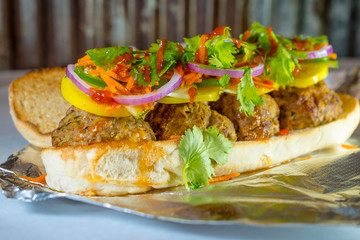 Gourmet Meatball Sandwich