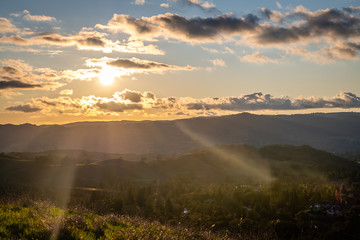 Sunset from Mount Diablo State Park