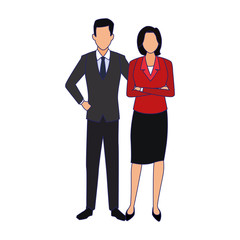 avatar business couple icon